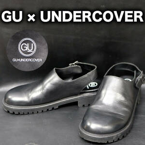 GU × UNDERCOVER レザークロッグサンダル 27cm 本革 アンダーカバー スリッポン 靴 ブーツ ストラップサンダル シューズ