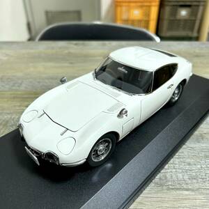 ■1/18 Toyota 2000 GT オートアート■美品 クリアケース付き トヨタ AUTOart ホワイト■