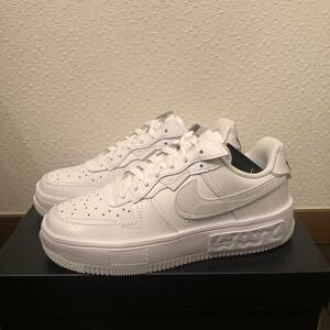 NIKE ナイキ エアフォース1 フォンタンカ　ウィメンズ24cm 厚底　ホワイト　レディース　AIRFORCE1 