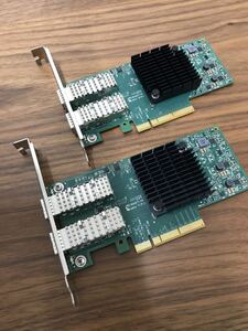 Mellanox ConnectX-4 Lx+25GbEカード MCX4121A-ACAT 2枚セット　動作確認済み 返品返金対応 納品書発行可(商品説明文ご確認下さい)