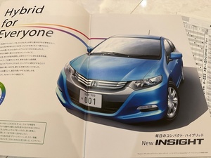 ☆ 2009 ホンダ　インサイト　カタログ G/L/LS 価格表付き 38P INSIGHT☆ 