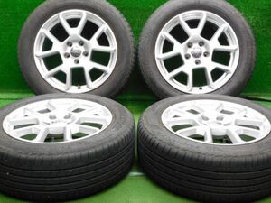 中古 ホイールタイヤ 4本 215/60R17 2020年製 7分山 ジープ レネゲード 純正 ラジアル タイヤ ブリヂストン テュランザT005