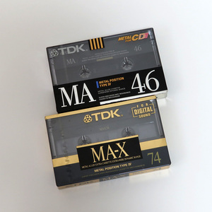 【未開封カセットテープ】TDK：MA-46M / MA-X74M：METAL メタルポジション TYPEⅣ：2本セット