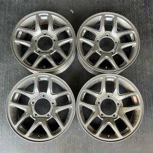 SUZUKI ジムニー 純正アルミホイール 16×5.5J 5H139.7 +22 中古品 4本 直接の受け渡し可能 (RK)