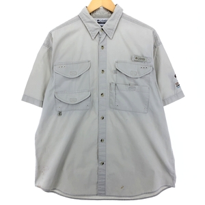 古着 00年代 コロンビア Columbia PFG ボタンダウン 半袖 フィッシングシャツ メンズM /eaa448842 【SS2409_30%】