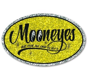 MOONEYES Oval Sticker ムーンアイズ オーバルステッカー シール [DM168YE]