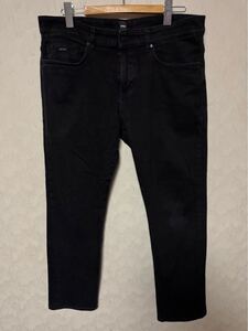 HUGO BOSS ヒューゴボス　ジーンズ　デニムパンツW36 ブラック DELAWARE SLIM fit ストレッチ