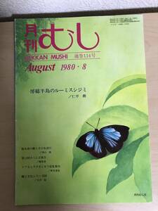 月刊むし 1980年8月号 (通巻114号) 房総半島のルーミスシジミ