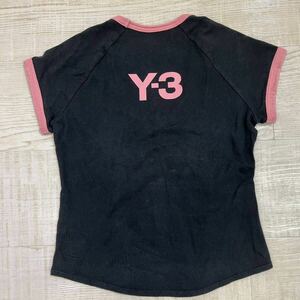 Y-3 ワイスリー yohji yamamoto ヨウジヤマモト ロゴ Tシャツ サイズ XS ブラック 半袖 Logo t-shirt カットソー Uネック adidas 609