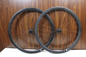 ○Roval ロヴァール C38 DISC シマノフリー 11/12s対応 クリンチャー チューブレス カーボンホイールセット ジャンク品