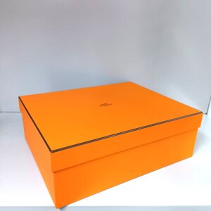 [9356-1] エルメス バッグ用 空き箱 35.5×28.5×12cm 【中古】 Hermes オレンジ箱 化粧箱 バーキン・ケリー 等用