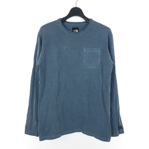 ザノースフェイス THE NORTH FACE L/S PIGMENT DYE TEE Tシャツ カットソー 長袖 L ディーゼルブルー NT81732 メンズ