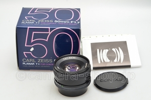 Carl Zeiss Planar 1.7/50 T＊ for CONTAX/YASHICA MOUNT MM type boxed