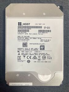 10TB 大容量HDD 7200rpm HGST ハードディスク 中古動作品