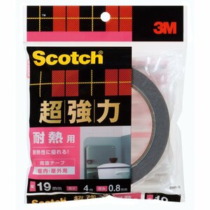 3M スコッチ 超強力両面テープ 耐熱用 19mm×4m SHR-19