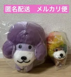 アフロ犬　ぬいぐるみ　マスコット　2個セット