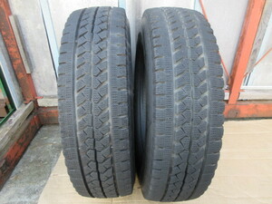 a冬1507 ブリヂストン BLIZZAK W979 205/80R15 109/107L LT 2021年 スタッドレス 中古 2本 ♪ BRIDGESTONE ブリザック