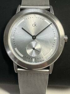 Ｌ391　腕時計　Calvin Klein/カルバン・クライン　CK K03311 SWISS MADE ラウンド　クォーツ　3針　シルバー