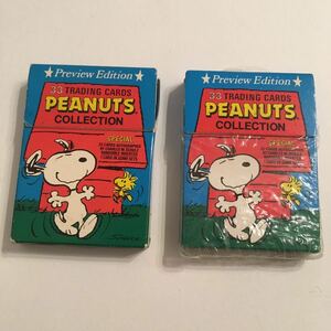 ビンテージ スヌーピー コレクター カード セット 2点 Vintage collectible Snoopy cards. 2 decks. Rare extra card in both sets.