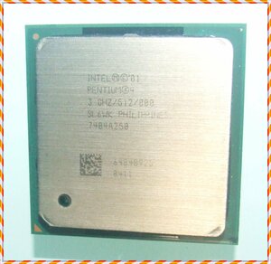 起動確認済◆Intel Pentium4 SL6WK　3.00GHz 512Kキャッシュ 800MHz 745 HT対応　PPGA478　Northwood