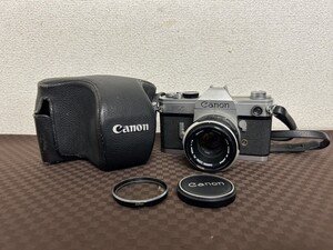 A3　Canon　キャノン　FX　FL 50㎜ 1:1.8　一眼レフ　フィルムカメラ　シャッター音OK　ケース付き　現状品