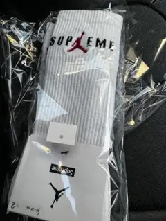 Supreme x Jordan Crew Socks (2 Pack) 白