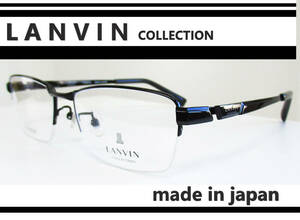 ◆LANVIN ランバン 　◆紳士メガネフレーム　VLC060J　◆カラー0530（シャイニーブラック）◆日本製