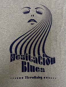 hesitation blues サイケTシャツ レトロ モッズ　グレーM