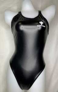 新品・XL・【SWIMHXBY】　競泳水着　ウォーターポロ　水球　PU　黒　レディース　280　エナメル
