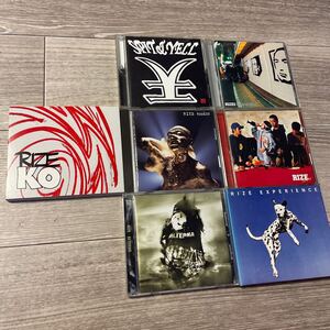 WT42 CD7枚セット RIZE ライズ 帯付 K.O. SPIT & YELL Natural Vibes FOREPLAY ROOKEY ALTERNA EXPERIENCE