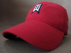 NIKE 2011年 TW TOUR CAP TIGER WOODS COLLECTION FLEXFITキャップ スポーツレッド ナイキ タイガー ウッズVR PROゴルフGOLF帽子 ハットNSW