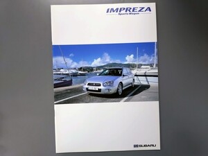 カタログ■インプレッサスポーツワゴン◇２００３年３月発行★中古品