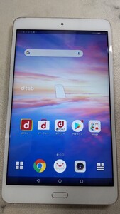 S659 docomo dtab d-02K HUAWEI Android タブレット ファーウェイ 簡易動作確認＆簡易清掃＆初期化OK 判定◯送料無料 現状品