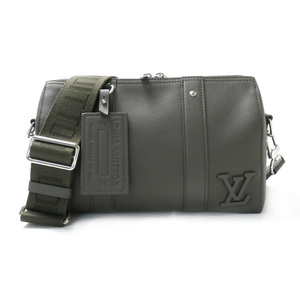 LOUIS VUITTON ルイ・ヴィトン シティ・キーポル ショルダーバッグ アエログラム カーキ M21437 メンズ 中古 美品