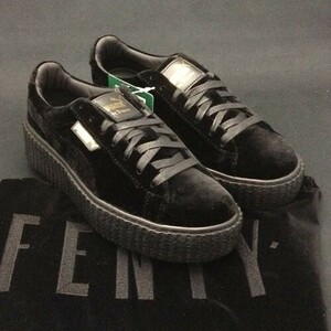 ■激レア■新品タグ付■PUMA RIHANNA CREEPERベルベット クリーパー■黒■24.5cm■国内直営店正規品■オープニングセレモニー