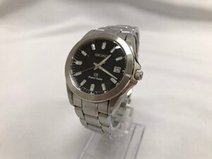 ◇◇稼働品 GRAND SEIKO グランドセイコー デイト メンズウオッチ 8J56-8020 黒文字盤 クオーツ 腕時計◇◇