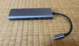 【 美品 】USB ハブ　USB.3.03、イヤホン、SDカードリーダー、HDMI、USB-C、有線LAN