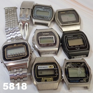 ■AC-5818◆ヴィンテージ　デジタル時計　ジャンクまとめて/SEIKO Casio　オリエント　US製 20241218