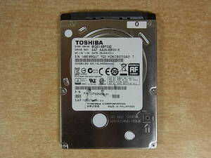 △B/749●東芝 TOSHIBA☆2.5インチHDD(ハードディスク)☆320GB SATA600 5400rpm☆MQ01ABF032☆中古品