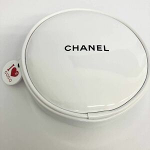 【未使用】CHANEL ROUGE COCO シャネル ルージュココ ラウンド コスメポーチ ポーチ エナメル 非売品 ホワイト レッド