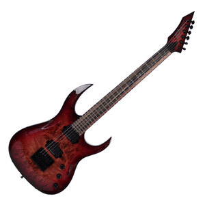 【訳あり】 B.C.Rich SHREDZILLA PROPHECY ARCHTOP WITH EVERTUNE LAVA Burst Black Line Inlays エレキギター アウトレット