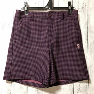 【Admiral golf】アドミラル ゴルフ ショートパンツ S 裏起毛 防寒 パープル 美品 送料無料！