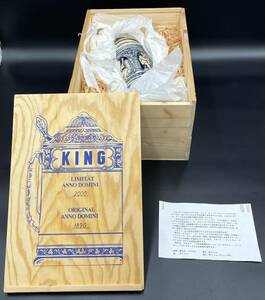 2500個限定　未使用　木箱入り　ドイツ製　ＫＩＮＧ　レプリカ　グスタフティンヴェーベル　ビアマグ　ジョッキ　陶器