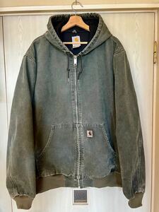 Carhartt active jacket J25 MOS サイズXL カーハートアクティブジャケット モスグリーン 90s