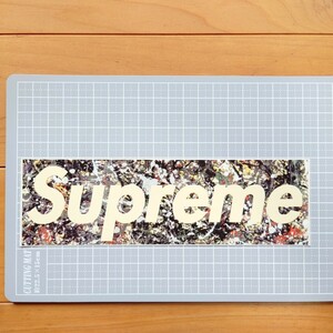 シュプリーム ステッカー 正規品 送料無料!! Jackson Pollock Splatter BoxLogo 1999 ジャクソンポロック Supreme SUPREME 初期