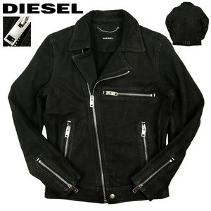 【S2901】【極美品】【オールレザー】DIESEL ディーゼル ダブルライダースジャケット レザージャケット バイクウエア 牛革 サイズXS