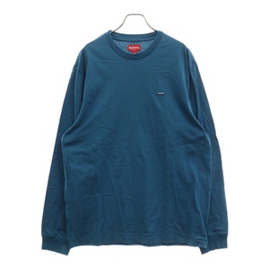 SUPREME シュプリーム Small Box Logo L/S Tee スモールボックス ロゴ 長袖 Tシャツ ブルー