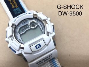 ■G-SHOCK Gショック DW-9500SR Surfrider Foundation 白　デジタル 腕時計 不動　クォーツ 