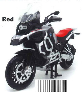 童友社 1/12 ダイキャストモーターサイクル BMW R1250 GS レッド 塗装済み完成品　送料無料 新品