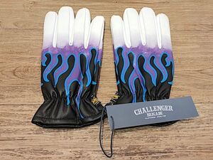 12/210【未使用】 CHALLENGER LEATHER GLOVE チャレンジャー レザーグローブ WHITE FIRE サイズXL COW LEATHER CLG-AC 022-006 タグ付